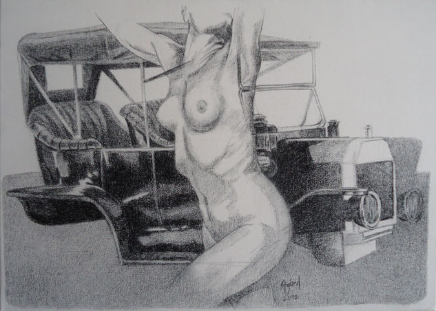 Mujer Objeto Charcoal