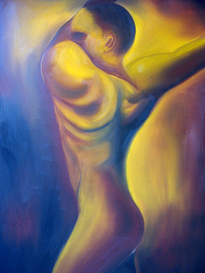 fuerza viva Oil Canvas Figure Painting