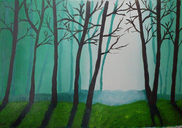 BOSQUE A CONTRALUZ Acrylic Paper Landscaping