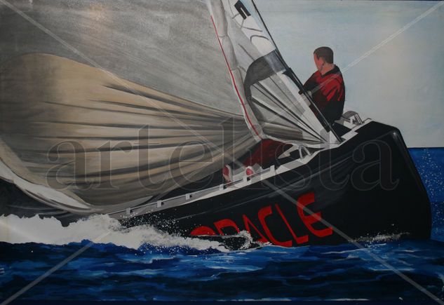 ORACLE/BMW Acrylic Textile Marine Painting