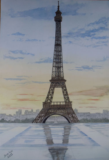 amanece en Paris Watercolour Paper Landscaping