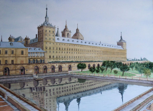 casita de verano del escorial Watercolour Paper Landscaping