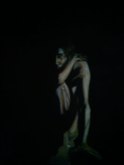 ángel caído Oil Canvas Figure Painting