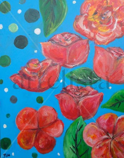 Primavera Acrylic Canvas Floral Painting