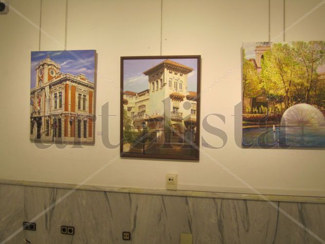 OBRAS DE UNA EXPOSICION Óleo Lienzo Paisaje