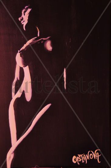 Modelo desnudo: Anais Acrylic Canvas Nude Paintings