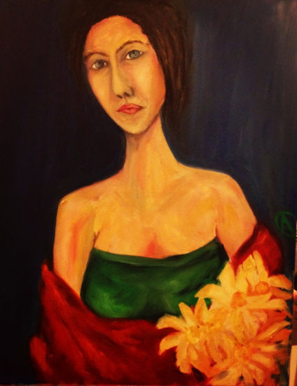 Mujer Oil Canvas Portrait