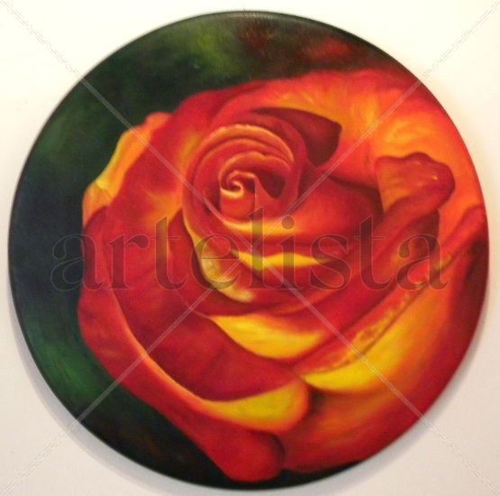 Rosa con aroma a mujer