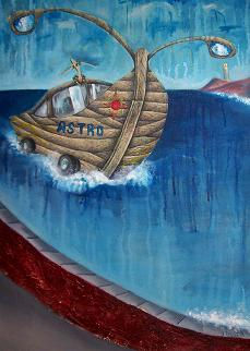 Lista de espera Oil Canvas Marine Painting