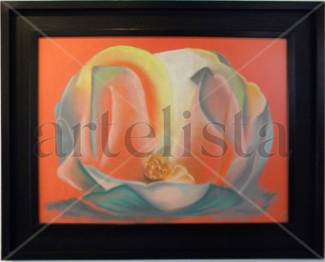 Hacia la vida Pastel Paper Floral Painting