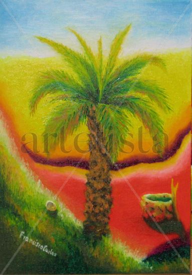 La palmera de la sequía Oil Panel Landscaping