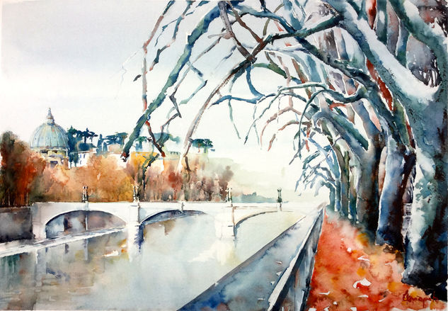 Otoño en Roma II Watercolour Paper Others