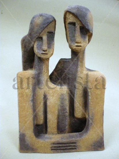 Pareja Cerámica Figurativa