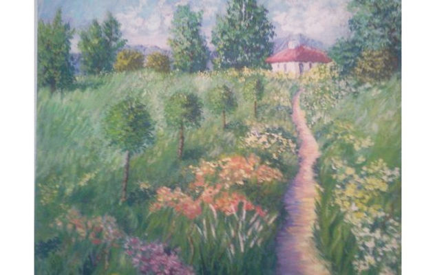 Camino entre verdes