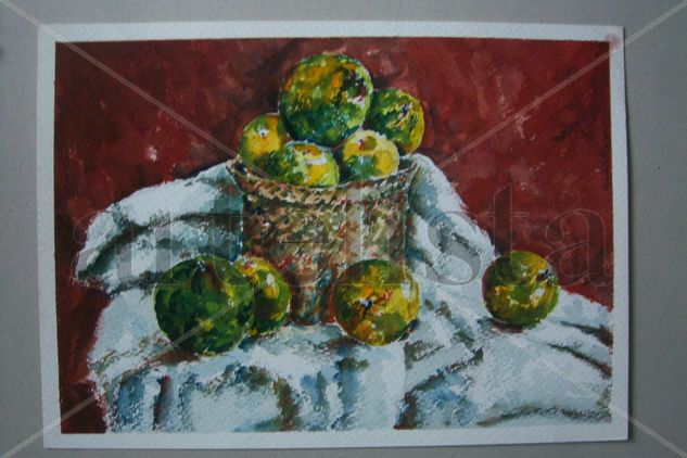 naranjas Watercolour Paper Still Life Paintings