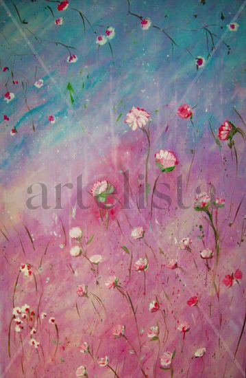 Un momento de paz Acrylic Canvas Floral Painting