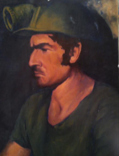 Minero Oil Canvas Figure Painting