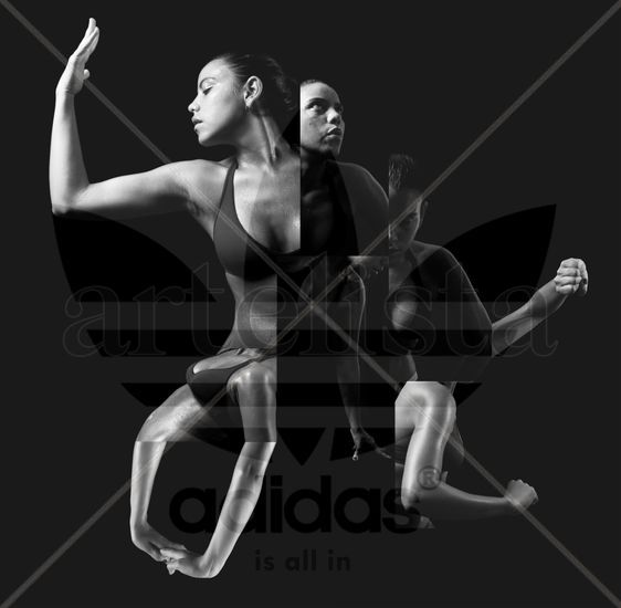 ADIDAS Publicidad y moda Blanco y Negro (Digital)