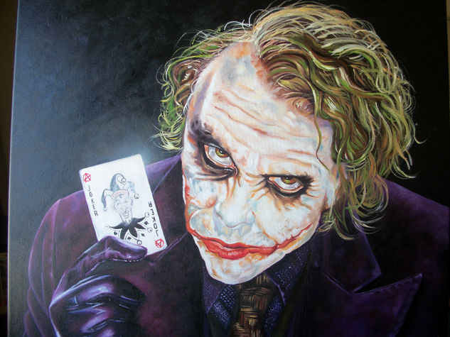 Joker Oil Canvas Portrait