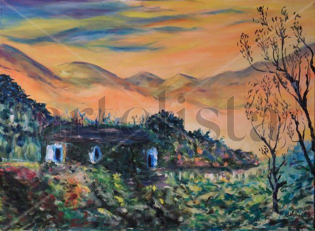 La naturaleza no perdona Oil Canvas Landscaping