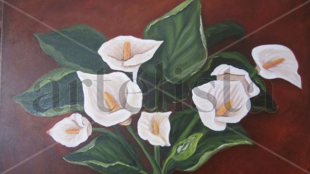 Calas Oil Canvas Floral Painting