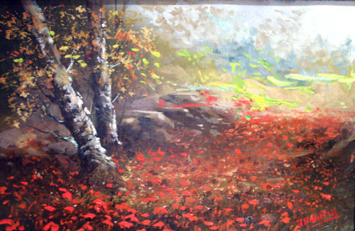 Amapolas Oil Canvas Landscaping