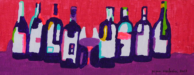 VINOPLASTICA-SERIE--2013-ACRILICO SOBRE LIENZO-10X25-SERIE BODEGA-#019