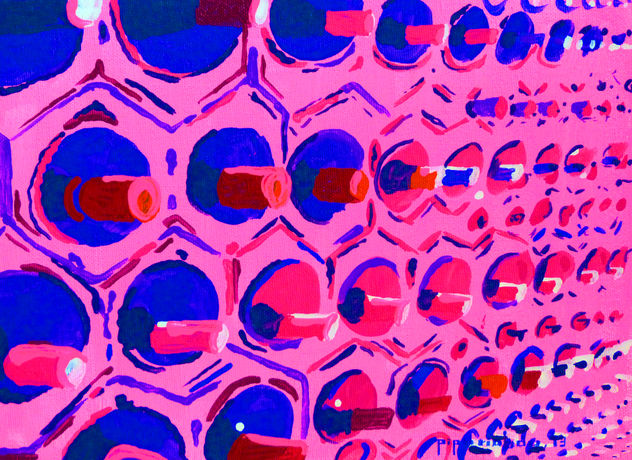 VINOPLASTICA-SERIE--2013-ACRILICO SOBRE LIENZO-16X21-SERIE BODEGA-#054