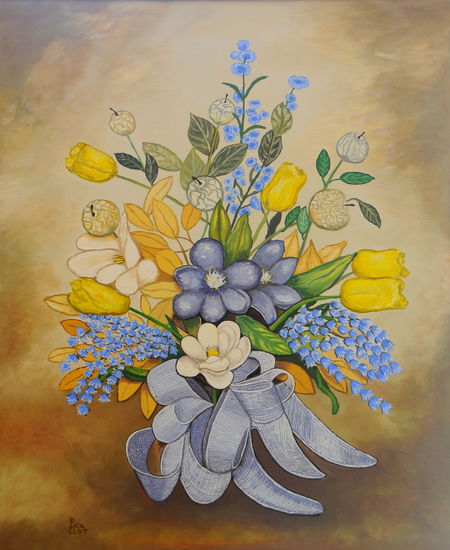 Flors Oil Canvas Floral Painting