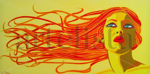 Vientos de Fuego Acrylic Canvas Nude Paintings