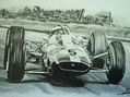 El genial Jim Clark en su Lotus 33.