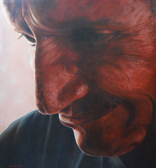 Los pesares de Don Julio Oil Canvas Portrait