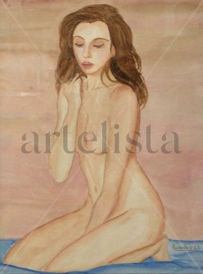 Deseo Watercolour Card Nude Paintings