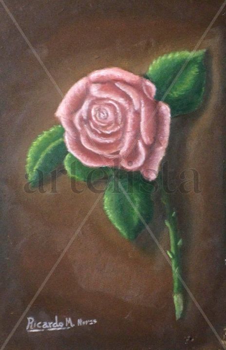 Rosa en madera