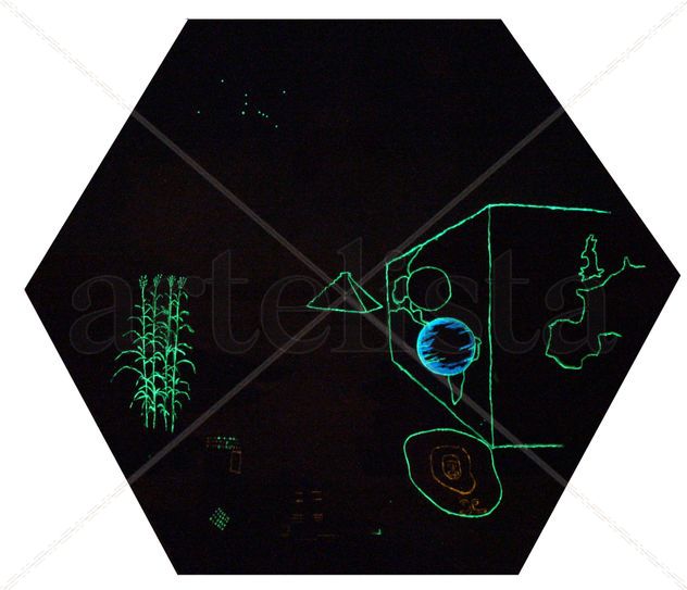 Distant Worlds (glowing in the dark picture)