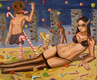 dulces, sexo y  atormentados Oil Canvas Others