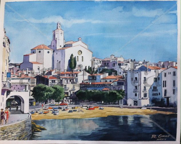 cadaqués Watercolour Card Landscaping