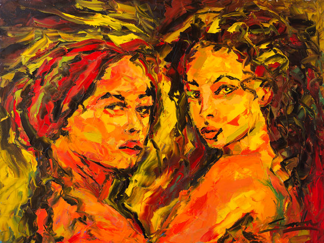 WOMEN Oil Canvas Figure Painting