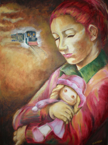 En el Recuerdo Oil Canvas Portrait