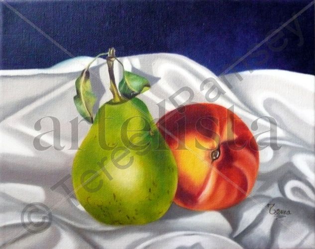 Verde y Dulce  "Green & Sweet" Oil Canvas Still Life Paintings