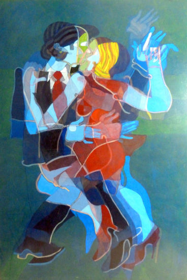 TANGO Mixed media Canvas Figure Painting