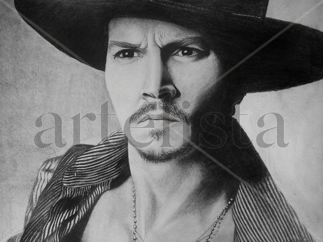 Johnny Depp Portrait Pencil