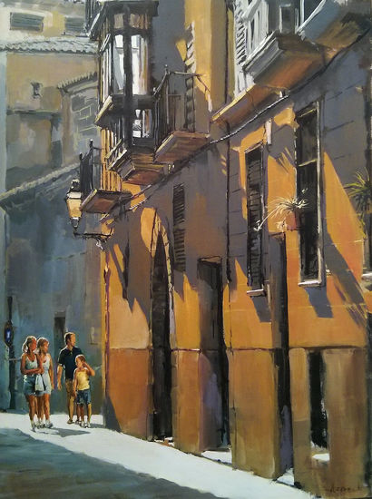 Turismo Oil Canvas Figure Painting