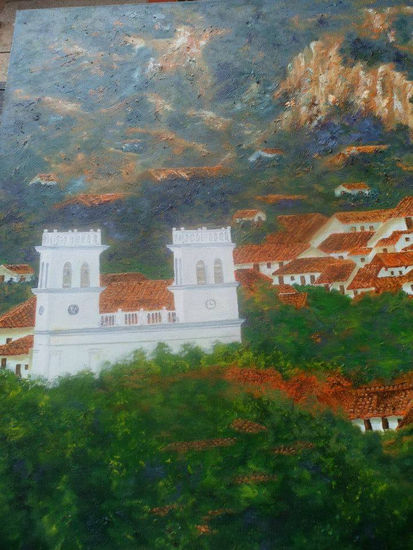 PANORAMICA DE GIRON Oil Canvas Landscaping