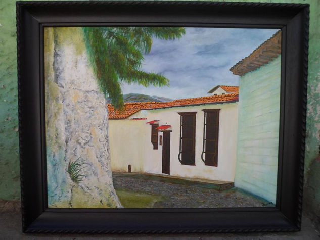 CALLE COLONIAL Oil Canvas Landscaping