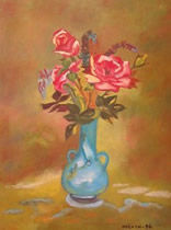 Florero Oil Canvas Floral Painting