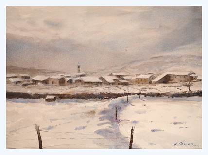 Pueblo nevado