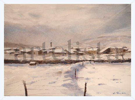 Pueblo nevado