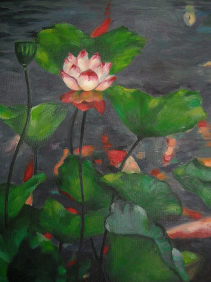 nenufares Oil Canvas Floral Painting