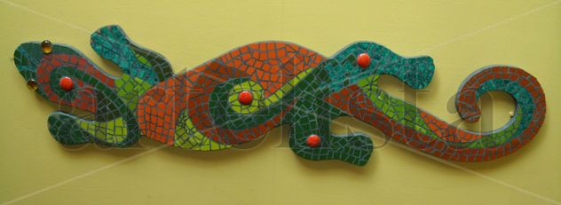 LAGARTO MOSAICO DECORATIVO